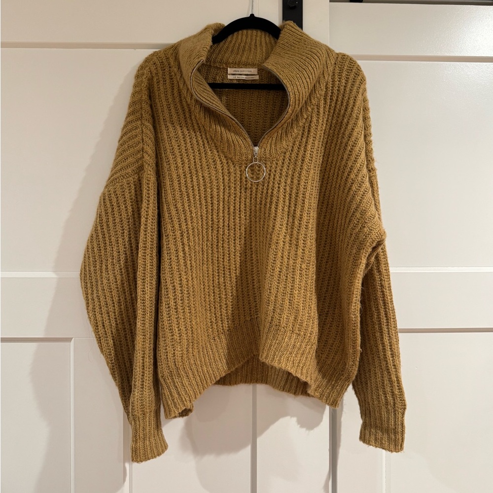 Urban Outfitters Camel Cowl Neck Sweater